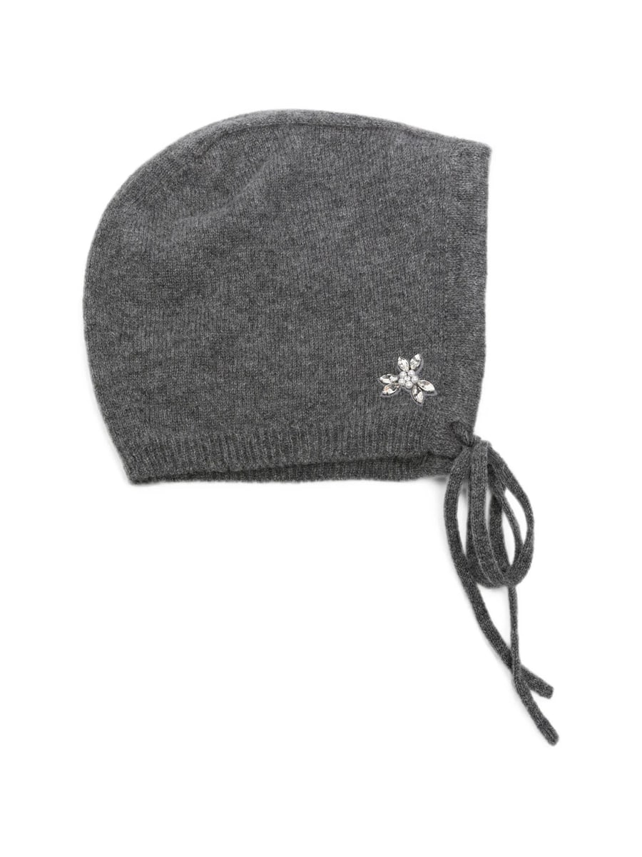 Simone Rocha Simone Rocha Embellished Cashmere Bonnet, view 2