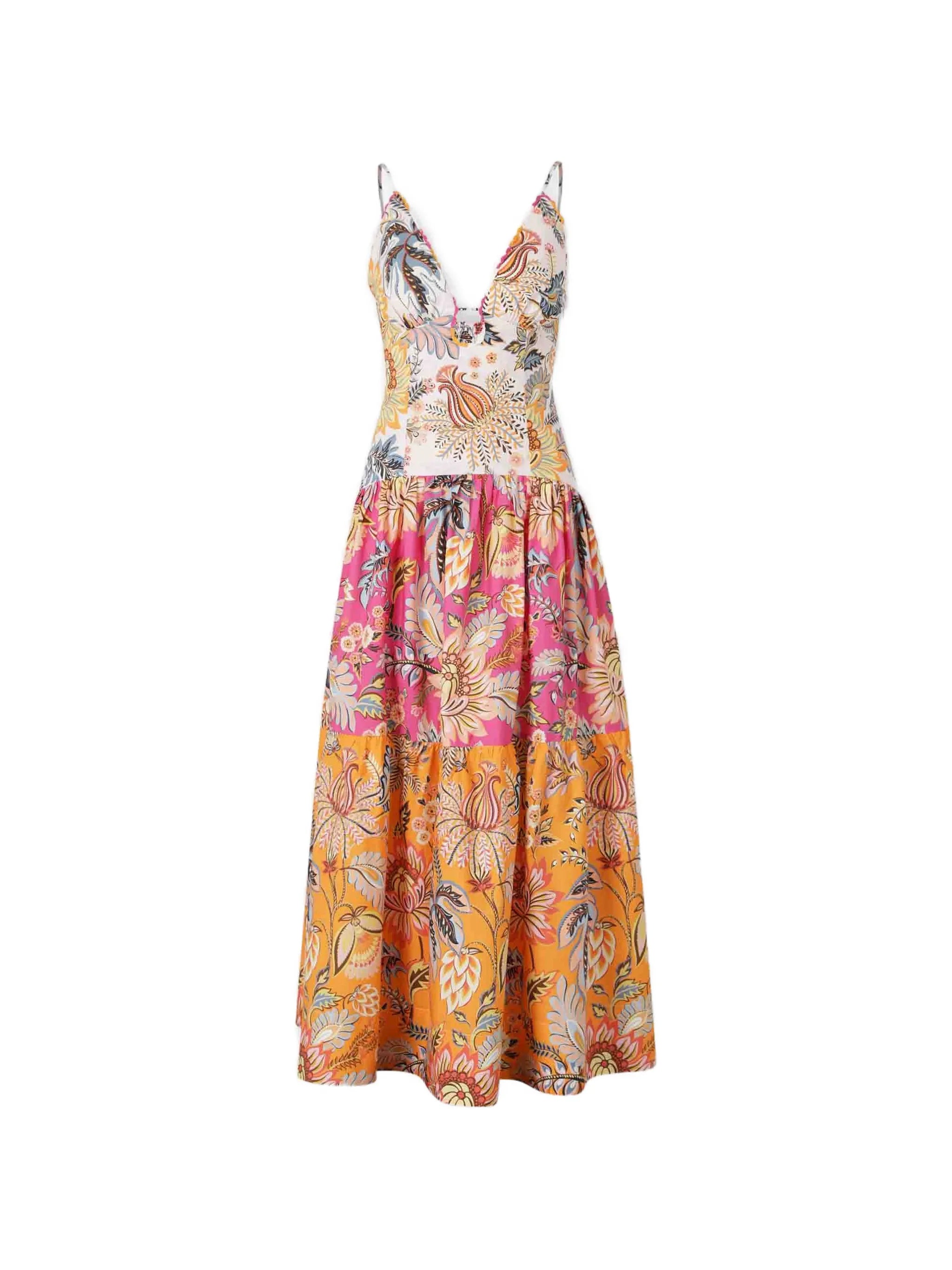 Farm Rio Farm Rio Ligia Floral-print Maxi Dress