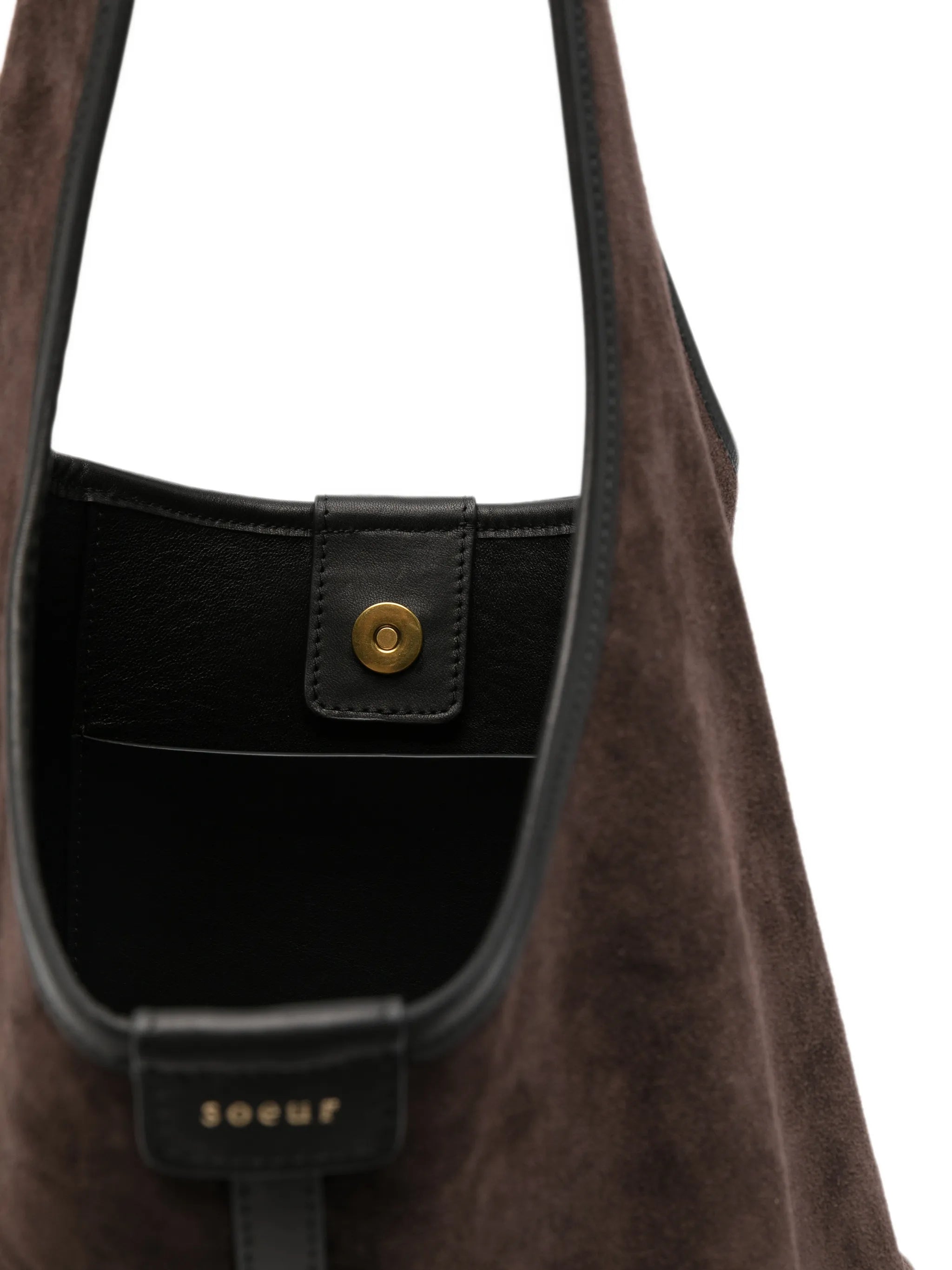 Soeur Soeur Delice Suede Leather Tote Bag, view 2