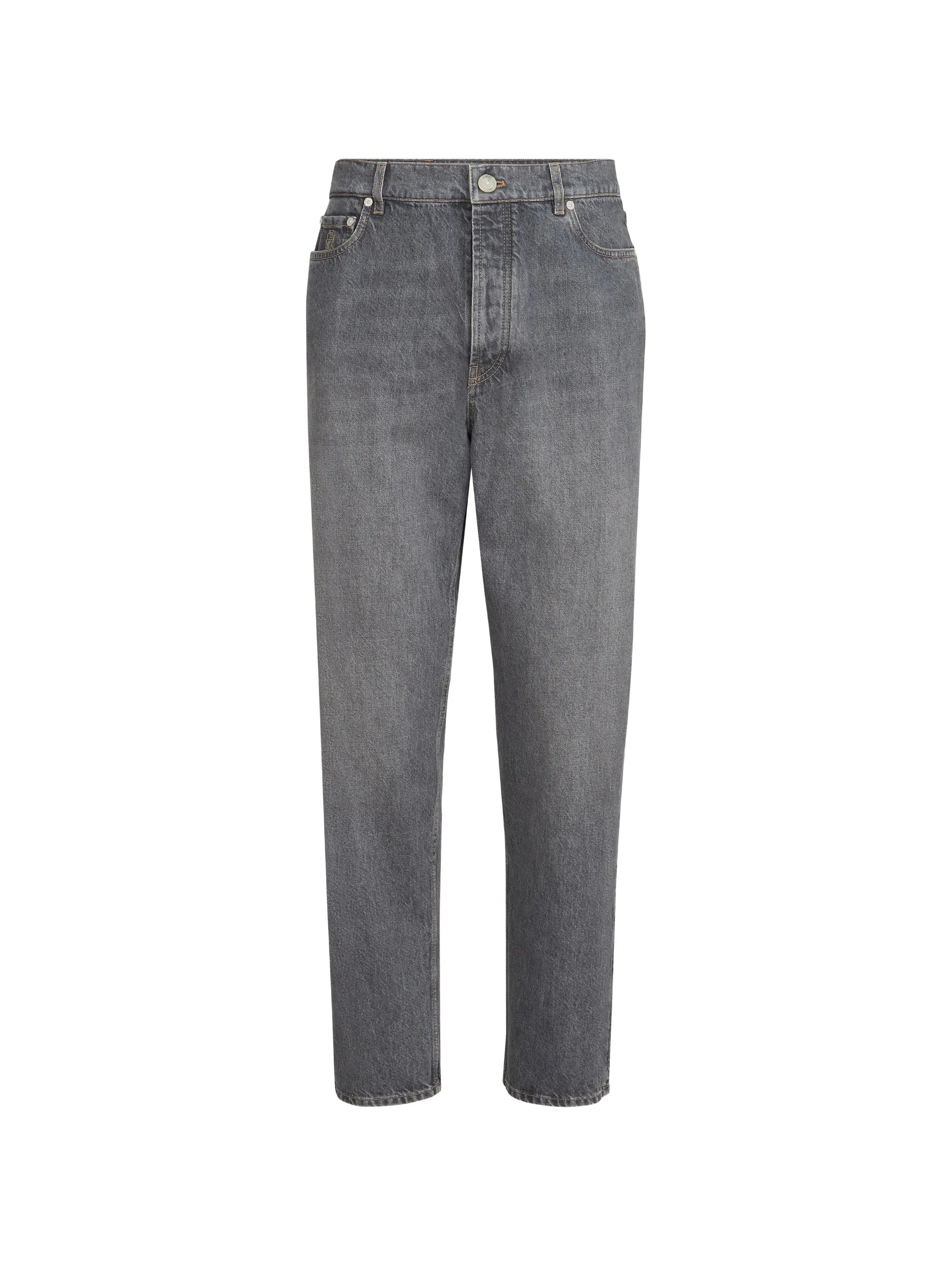 Brunello Cucinelli Brunello Cucinelli Greyscale Denim Iconic Fit Five-pocket Trousers