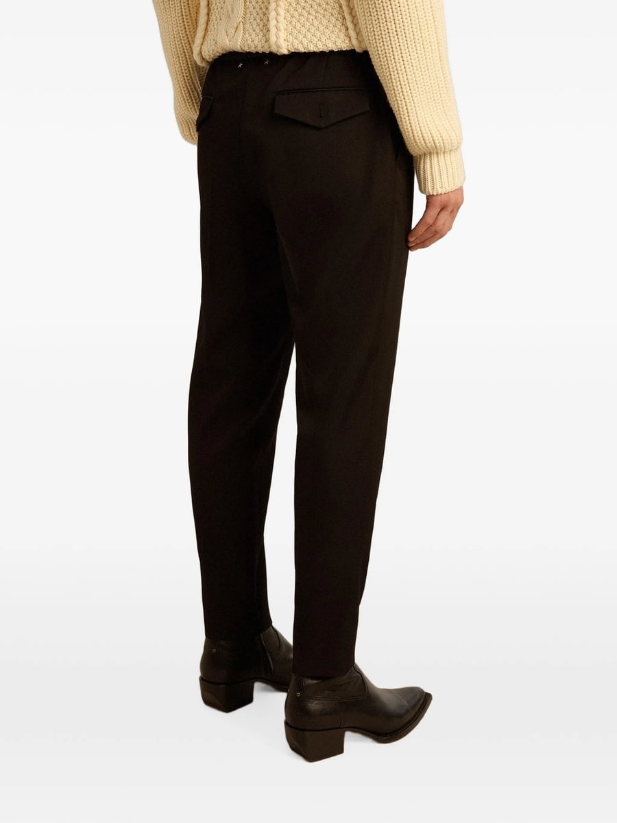 Golden Goose Golden Goose Logo-plaque Virgin Wool Trousers, view 3