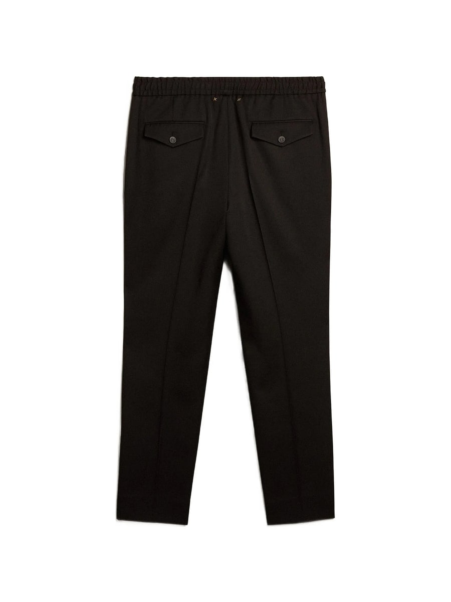 Golden Goose Golden Goose Logo-plaque Virgin Wool Trousers, view 4