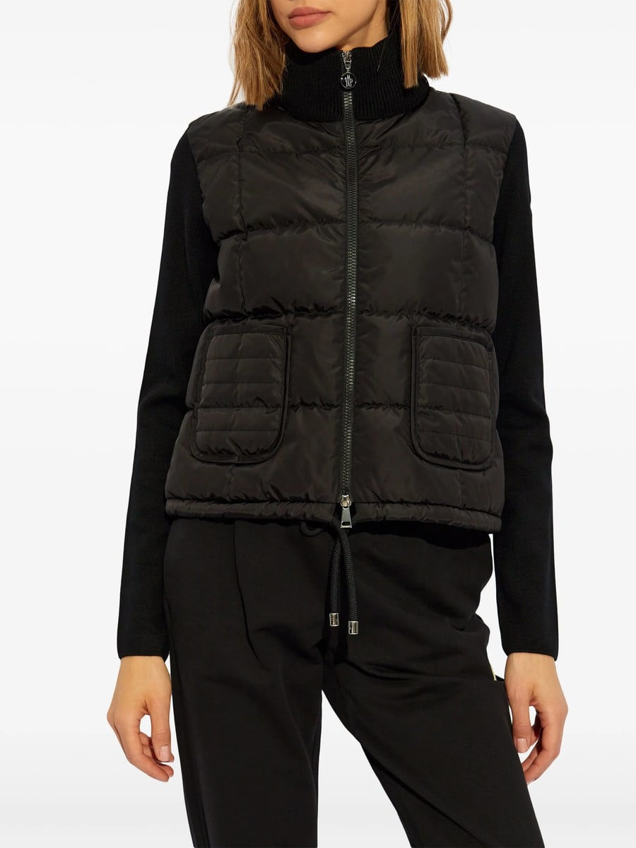 Moncler Moncler Logo-appliqué Padded Jacket, view 4