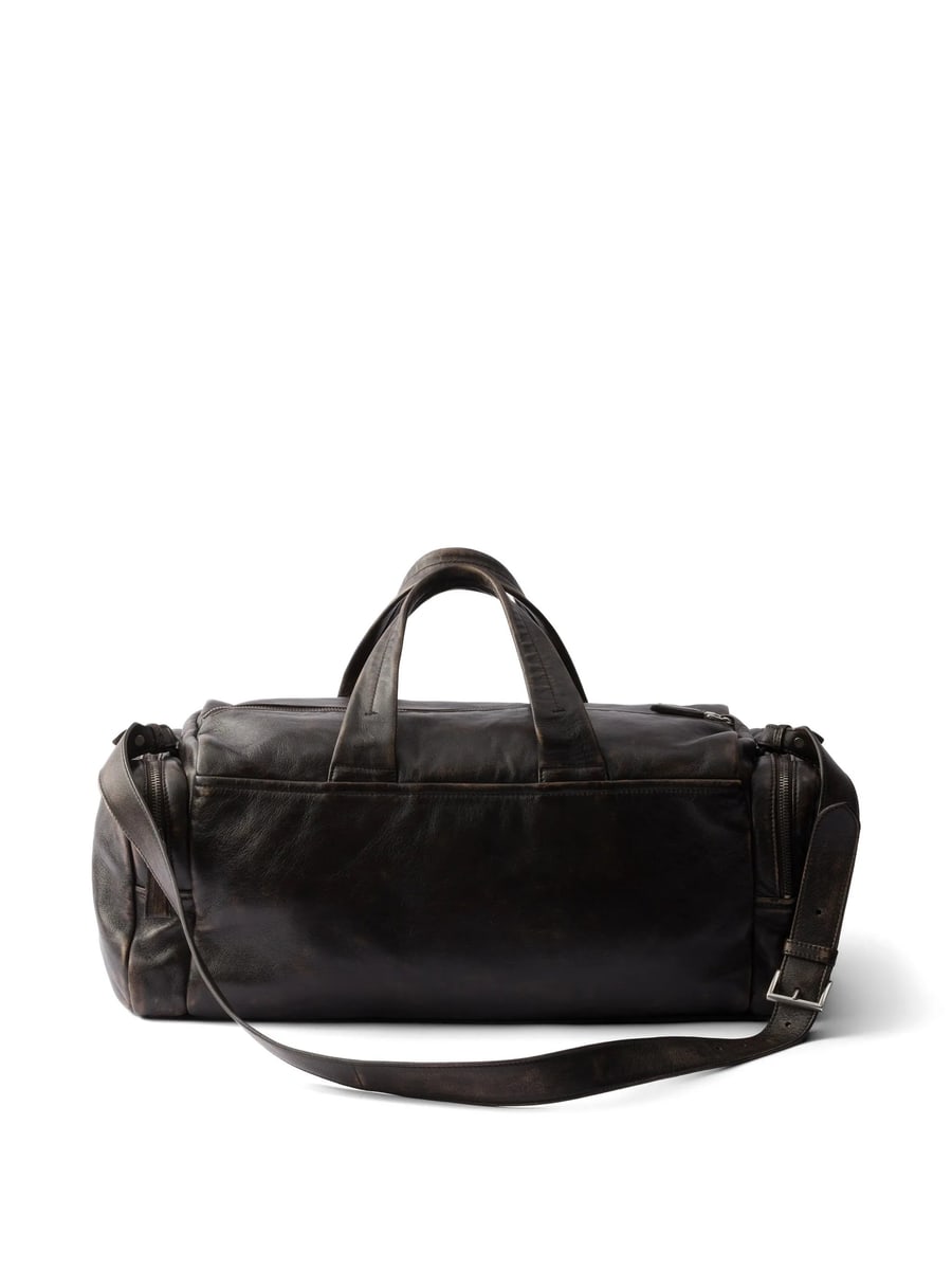 Prada Prada Nappa Leather Duffel Bag, view 5