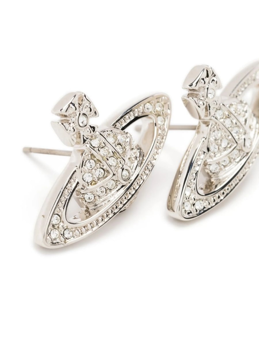 Vivienne Westwood Vivienne Westwood Mini Bas Relief Orb Crystal-embellished Earrings, view 3