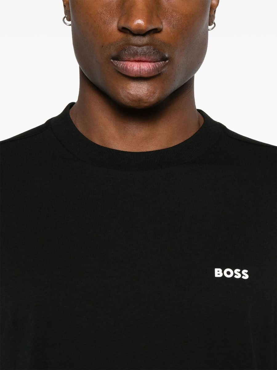 Boss Boss Rubberised-logo Long-sleeve T-shirt, view 4