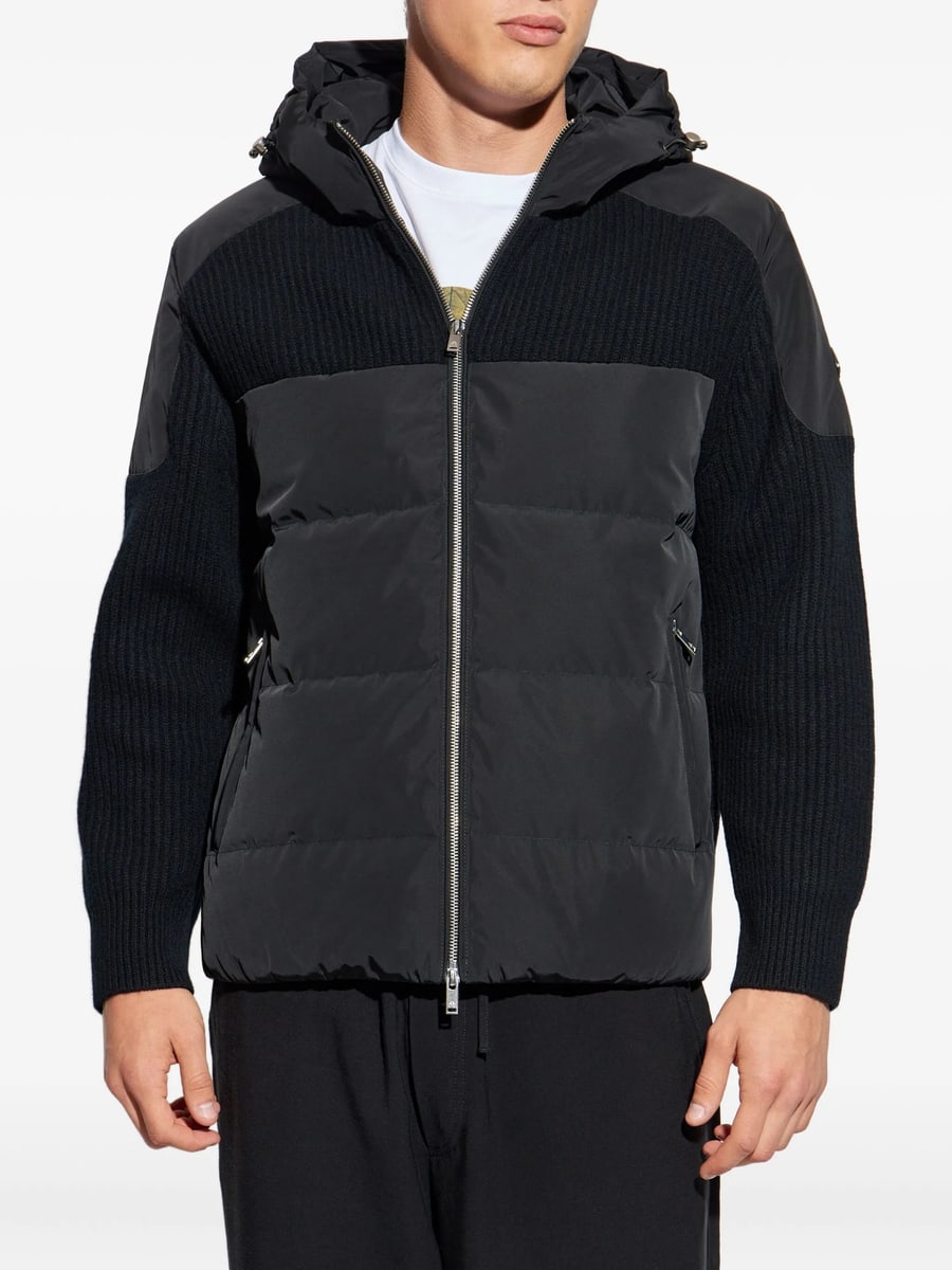 Moose Knuckles Moose Knuckles Ribbed-panel Quilted Padded Jacket, view 3