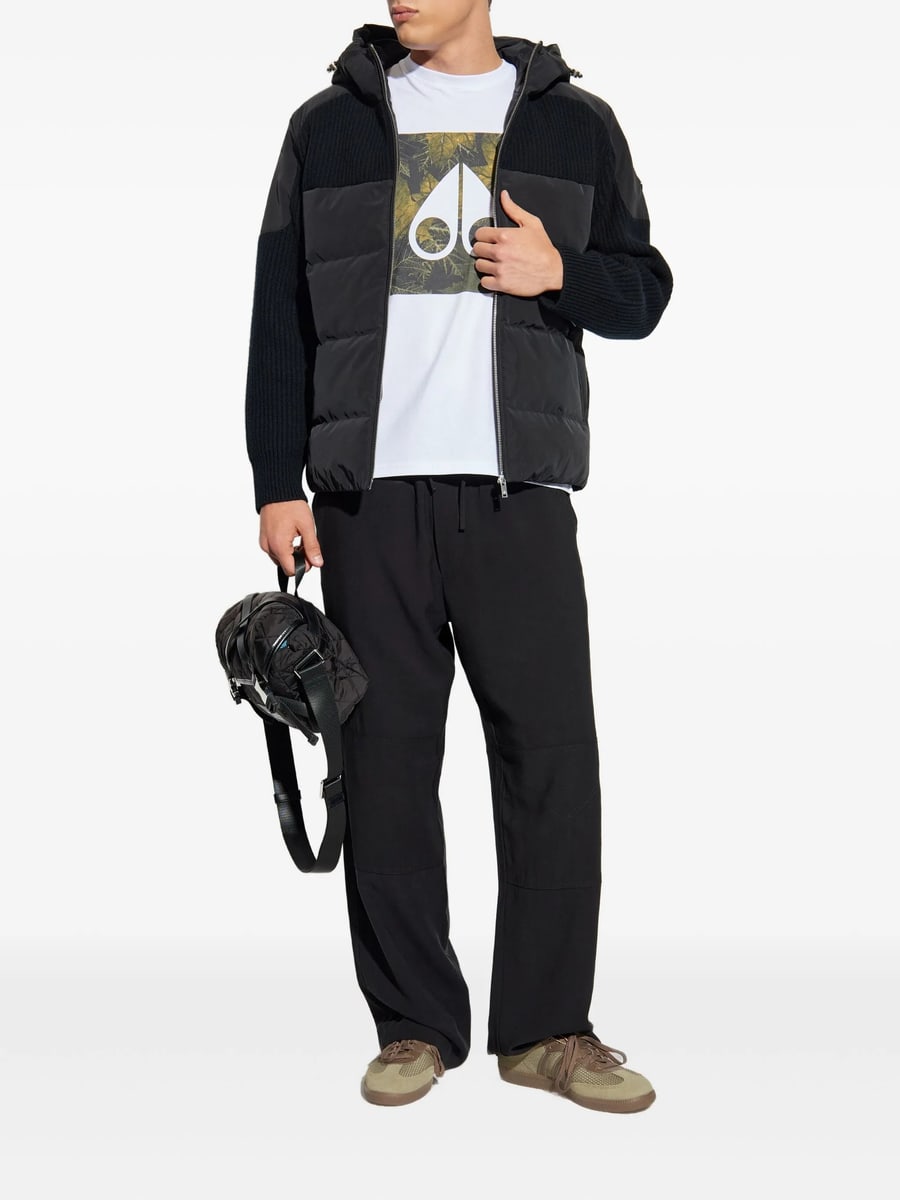 Moose Knuckles Moose Knuckles Ribbed-panel Quilted Padded Jacket, view 4