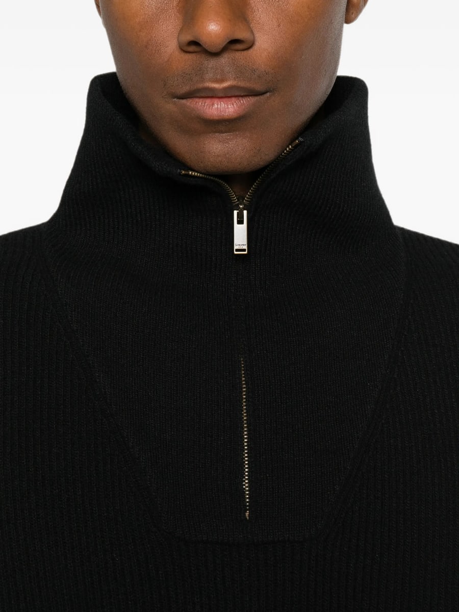 Saint Laurent Saint Laurent Ribbed-knit Crew-neck Sweater, view 5