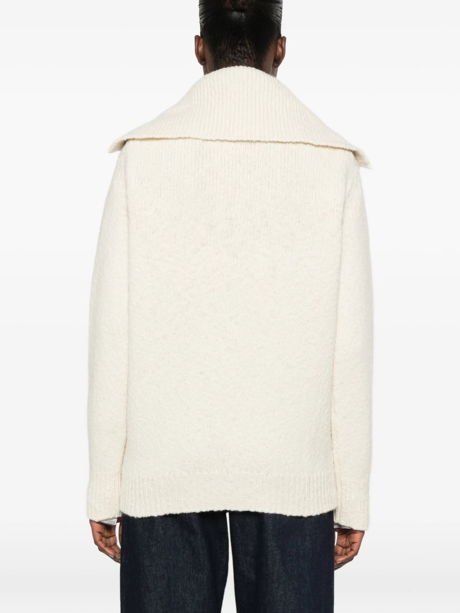 Malo Malo Button-up Sailor-collar Knit, view 2