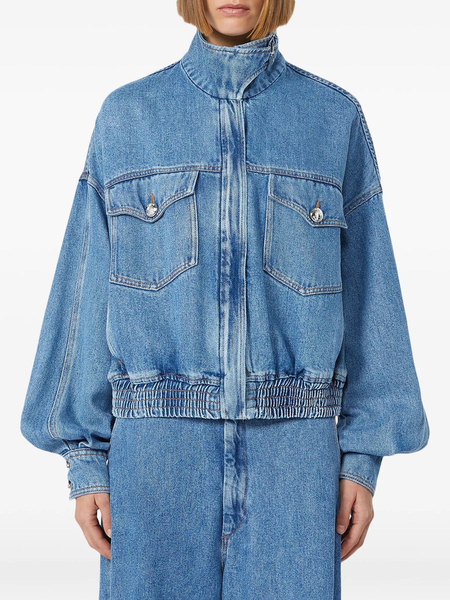 Sportmax Sportmax Elasticated-waist Denim Jacket, view 3
