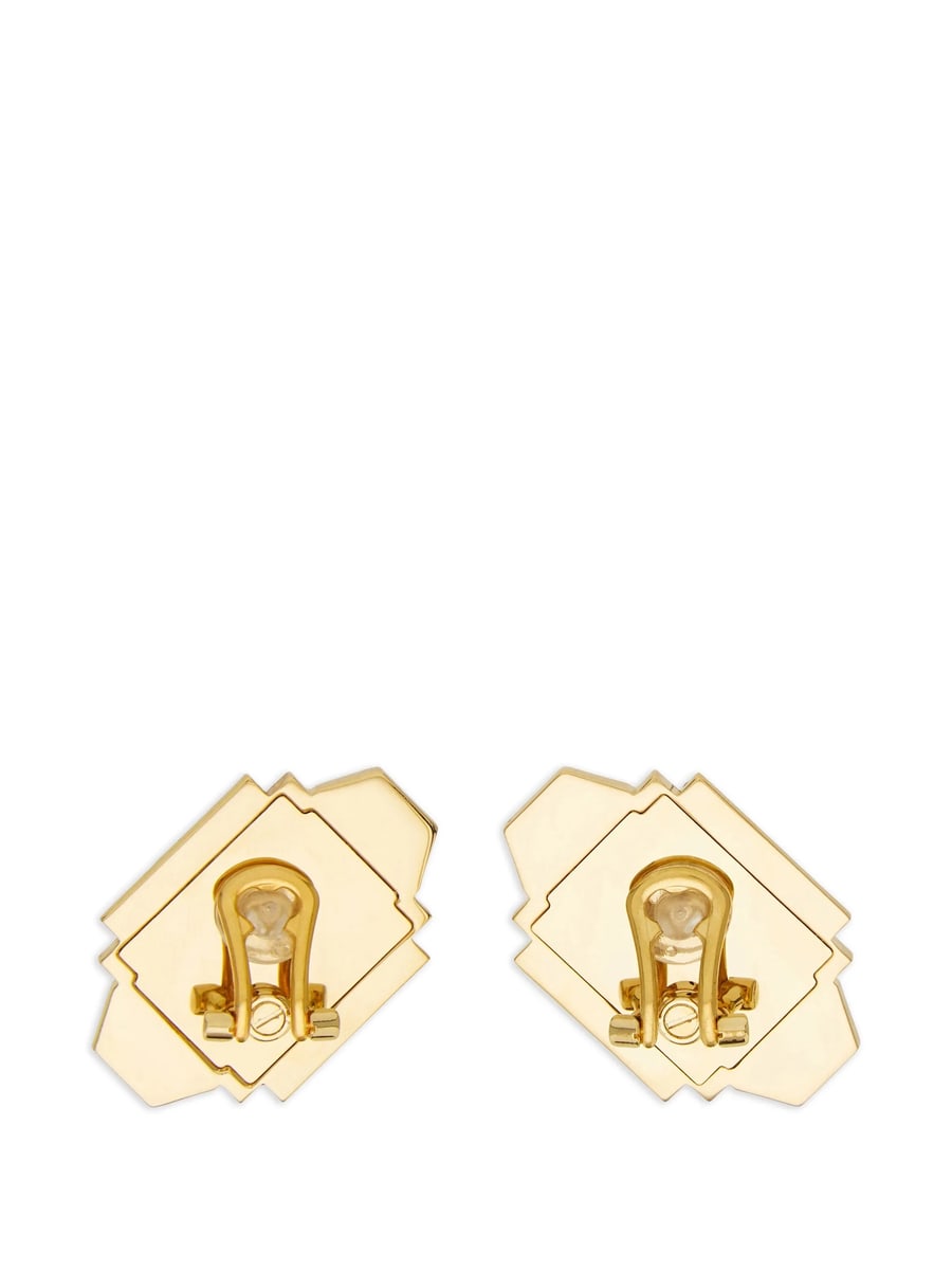 Ferragamo Ferragamo Déco Earrings With Crystals, view 4