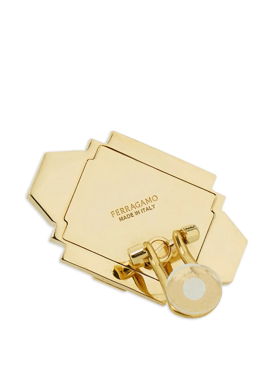 Ferragamo Ferragamo Déco Earrings With Crystals, view 5