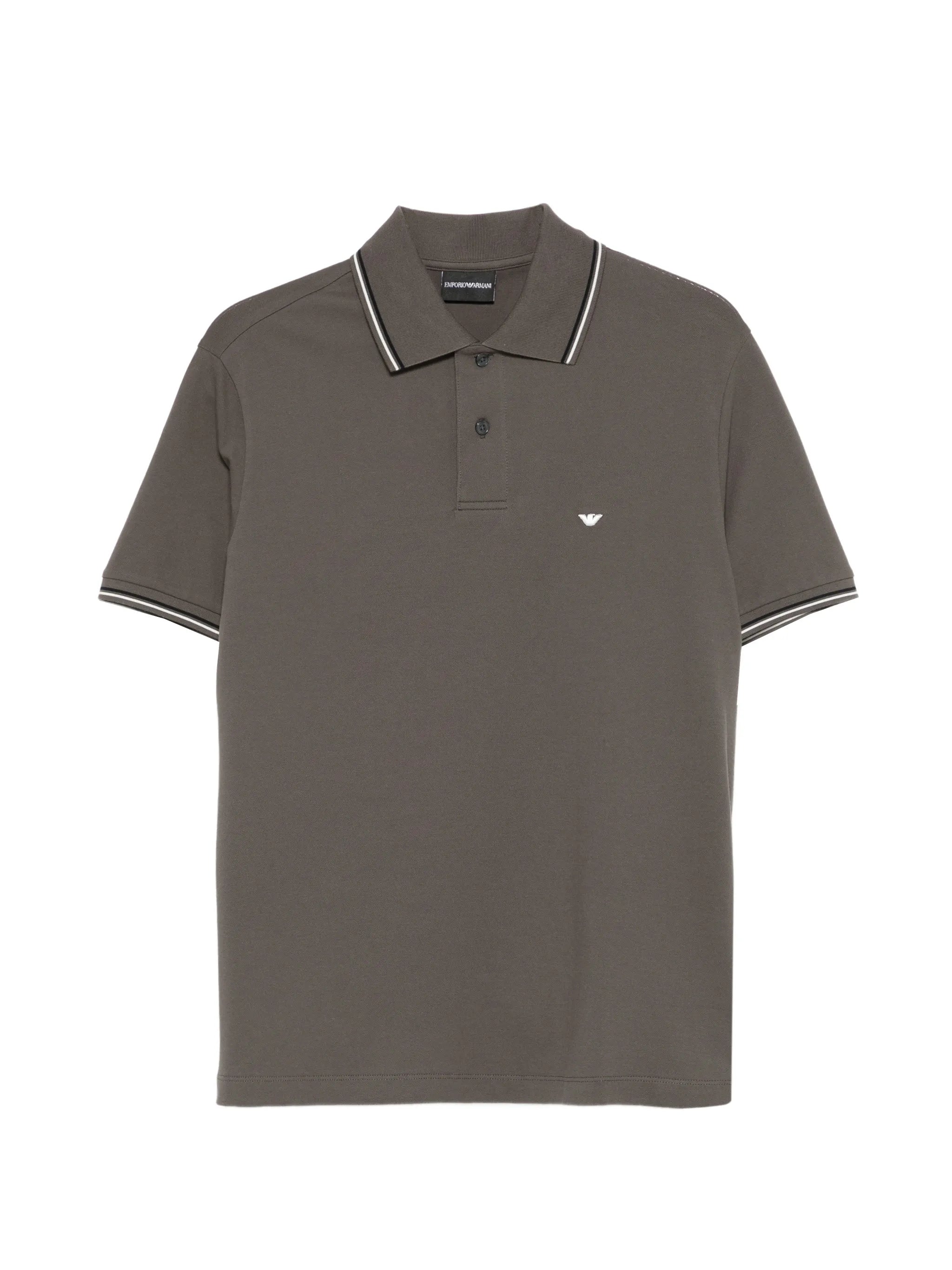 Emporio Armani Emporio Armani Stripe-trim Polo Shirt