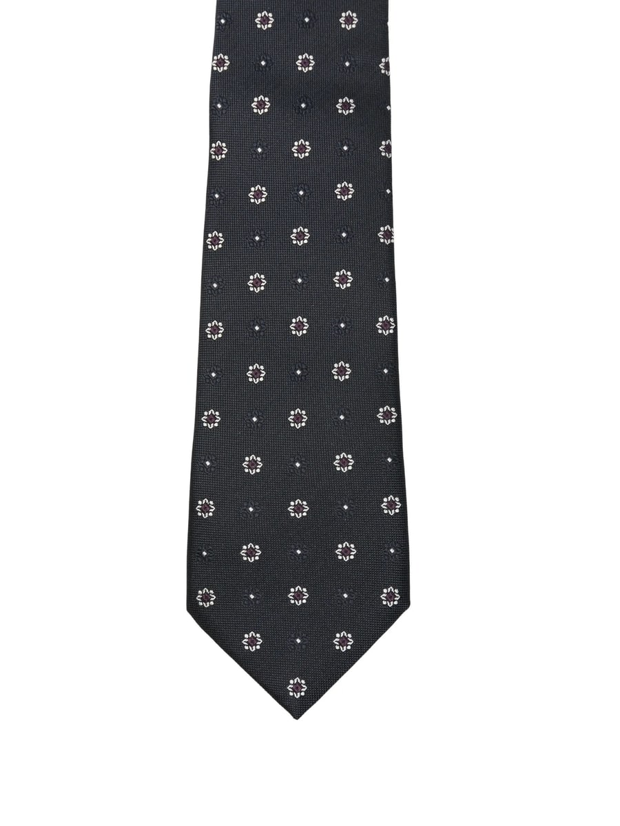 Saint Laurent Saint Laurent Patterned Silk Tie, view 2