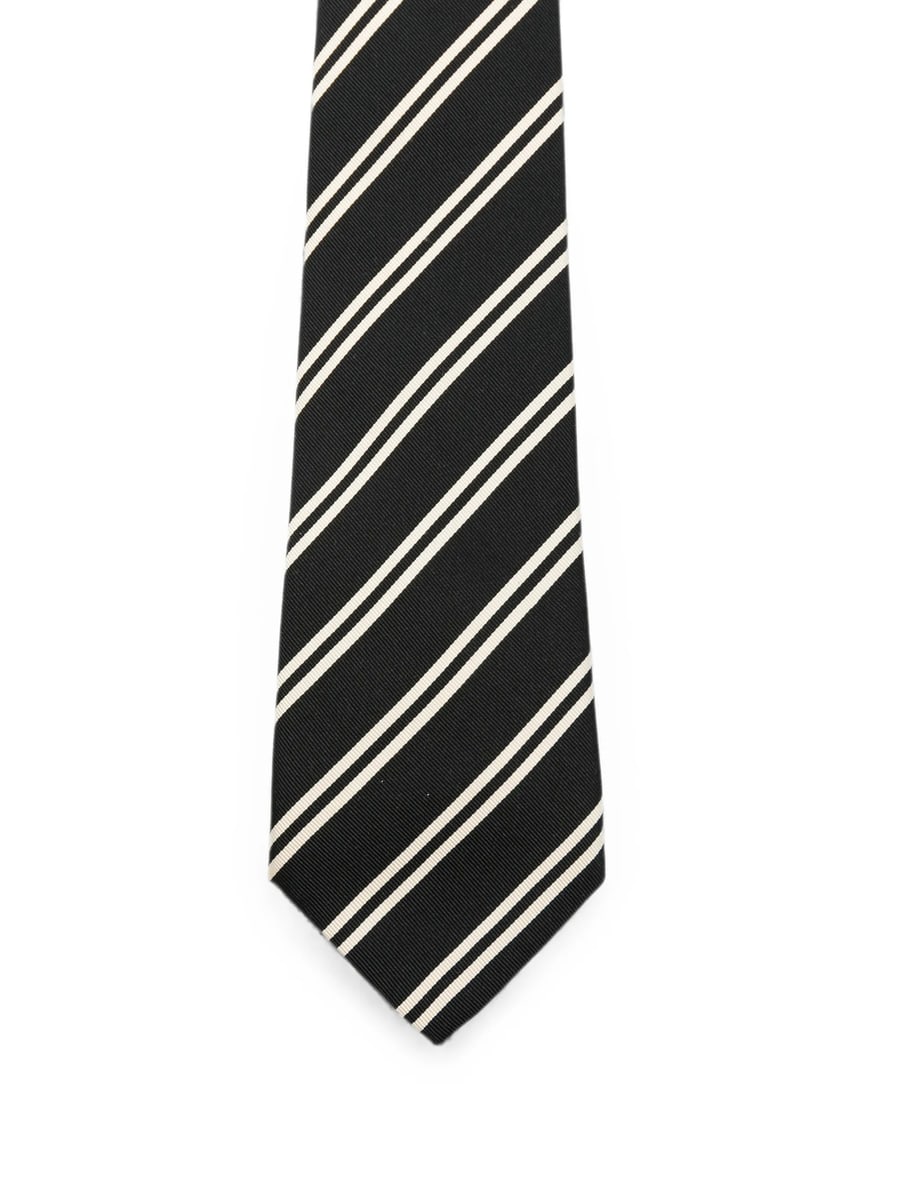 Saint Laurent Saint Laurent Diagonal-stripe Tie, view 2