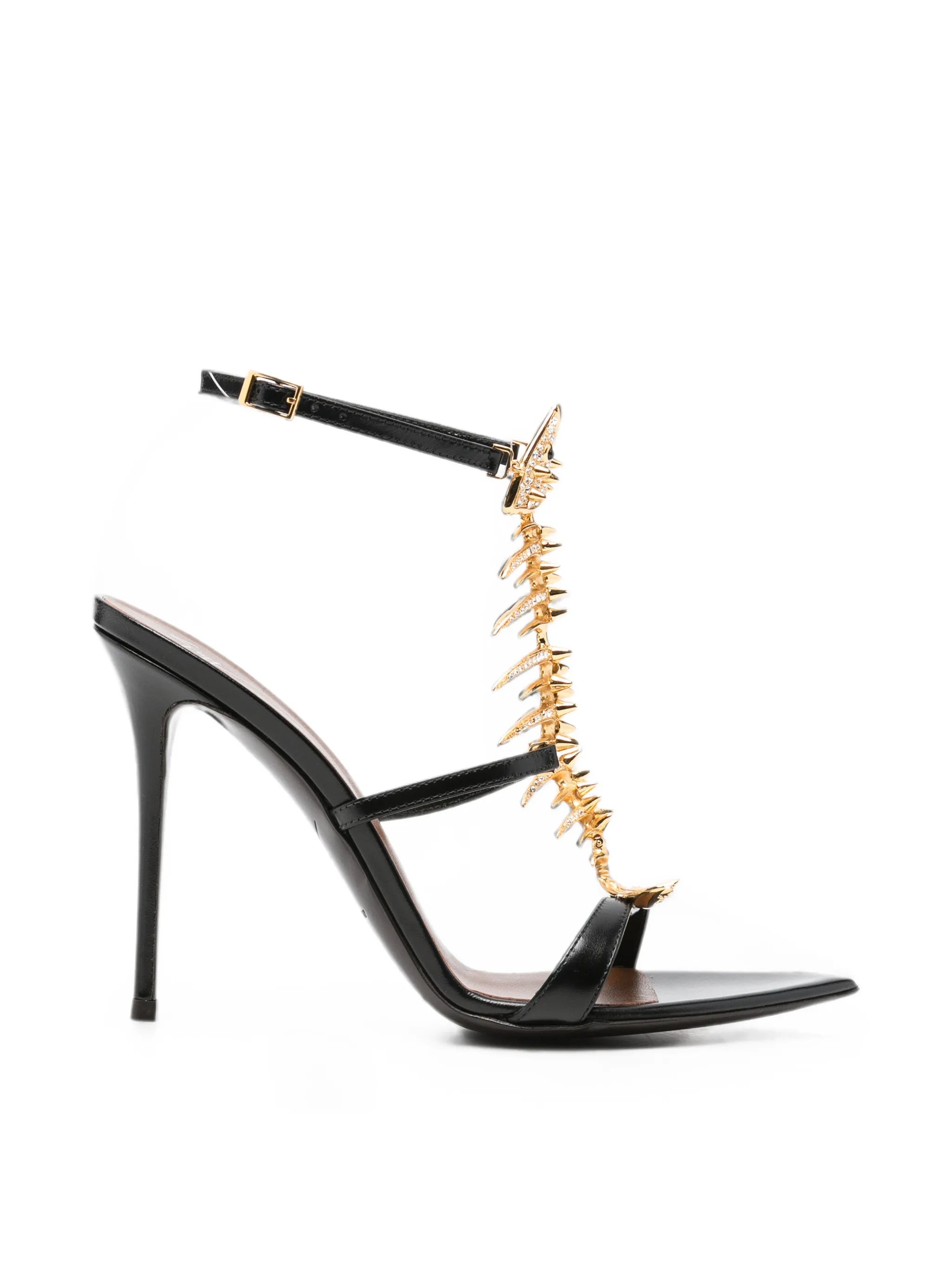 Giuseppe Zanotti Giuseppe Zanotti Slim 2.0 105 Crystal-embellished Fishbone Sandals