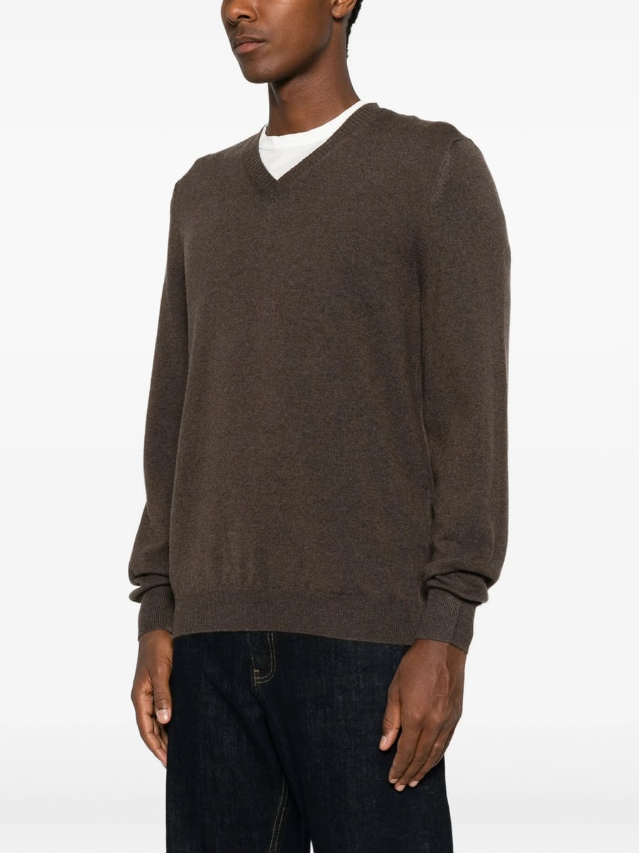 Fedeli Fedeli V-neck Ribbed-trim Sweater, view 5