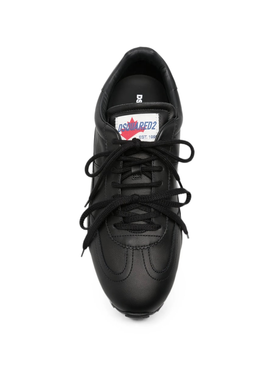 Dsquared2 Dsquared2 Maple-leaf Leather Sneakers, view 4