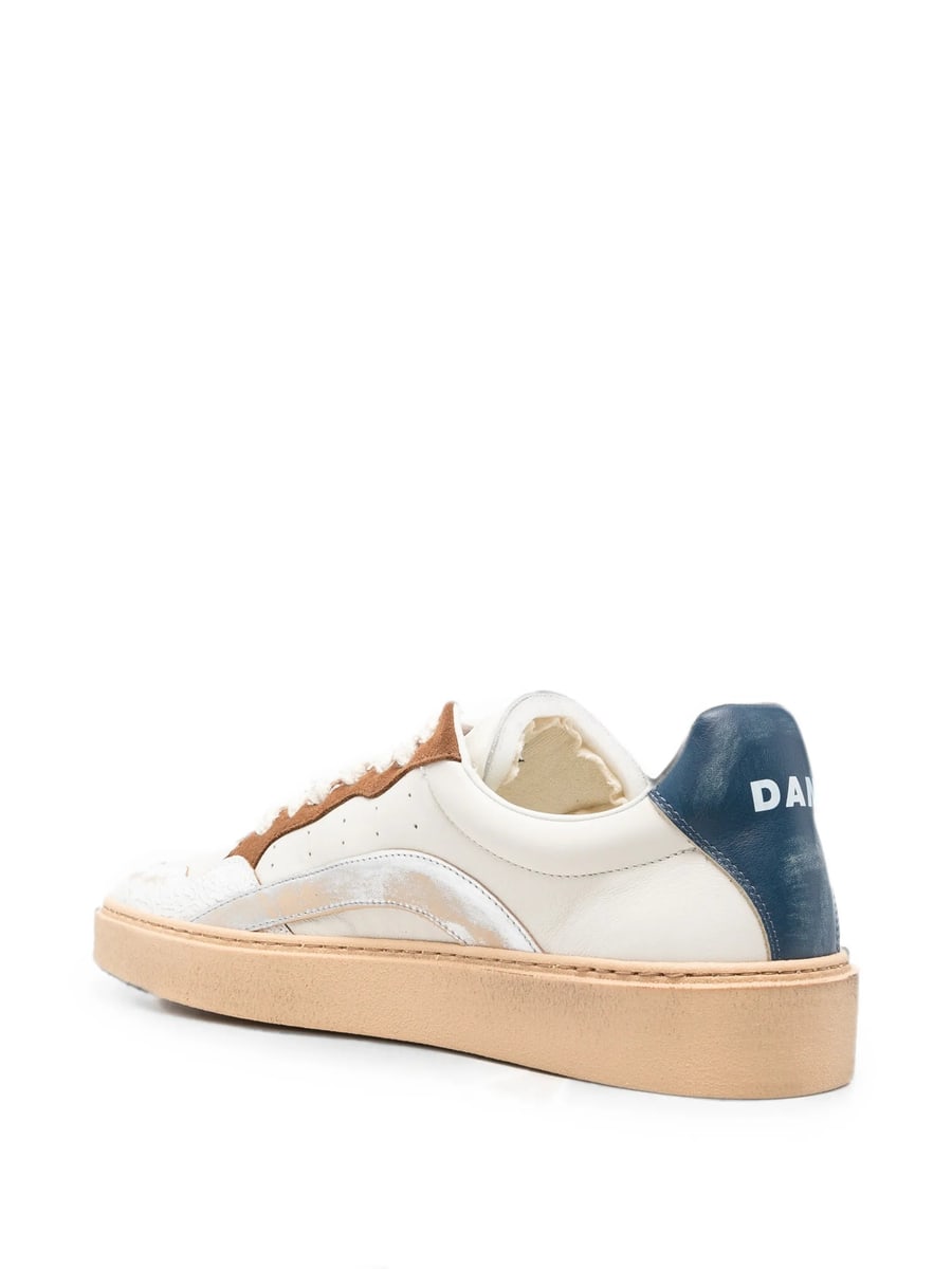 Dsquared2 Dsquared2 Distressed Panelled Sneakers, view 2