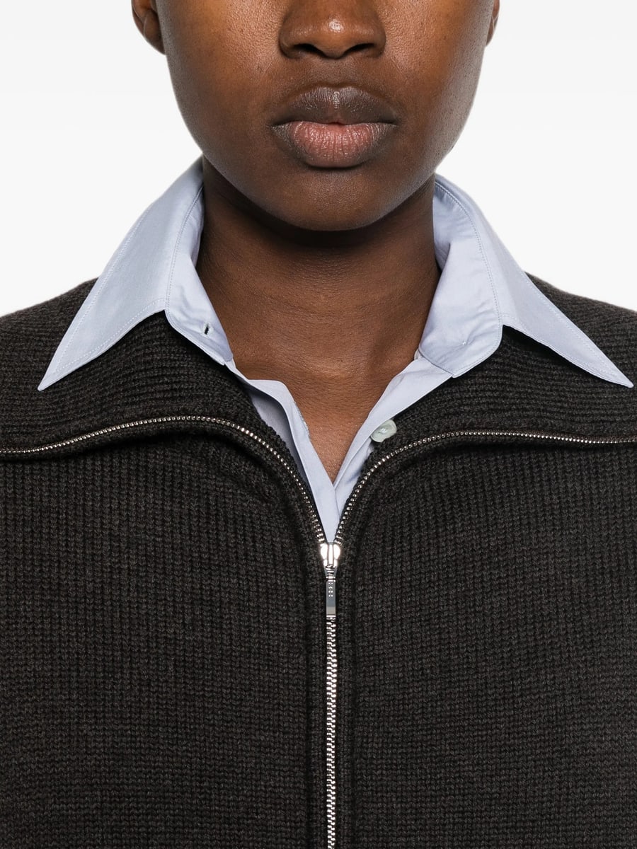 Lamrons Lamrons Flap-pocket Zip-up Cardigan, view 4