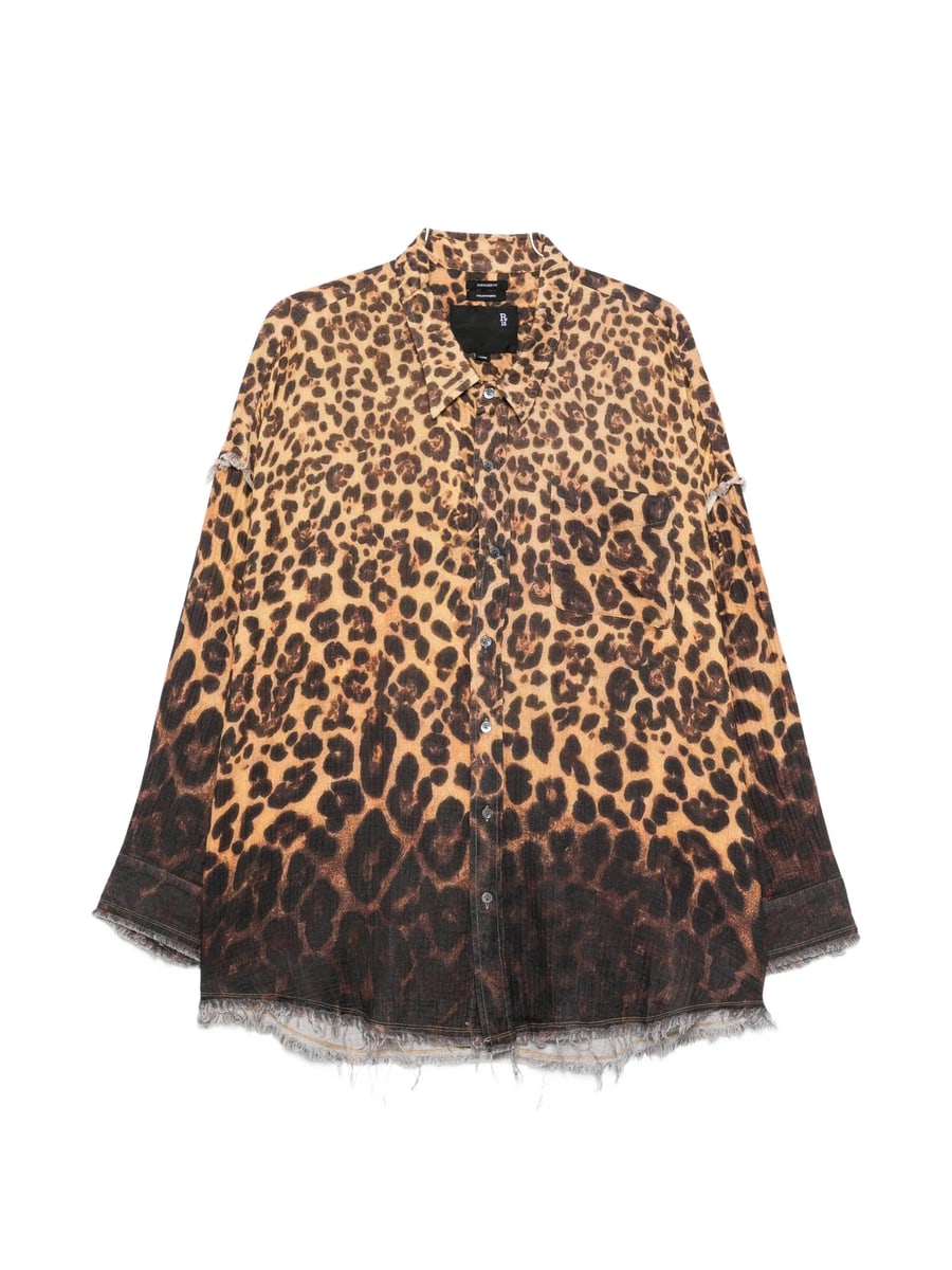 R13 R13 Leopard-print Shirt
