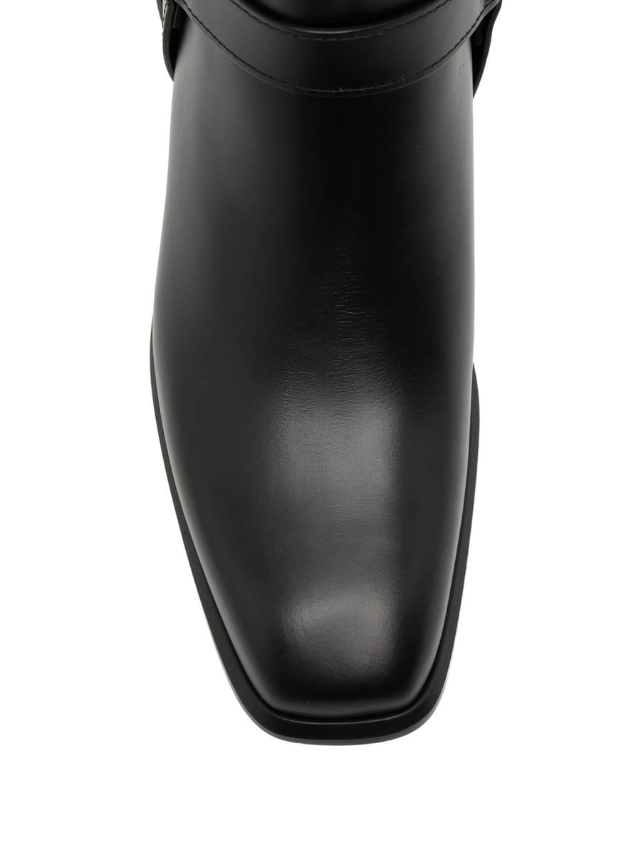 Fendi Fendi Double O Leather Ankle Boots, view 4