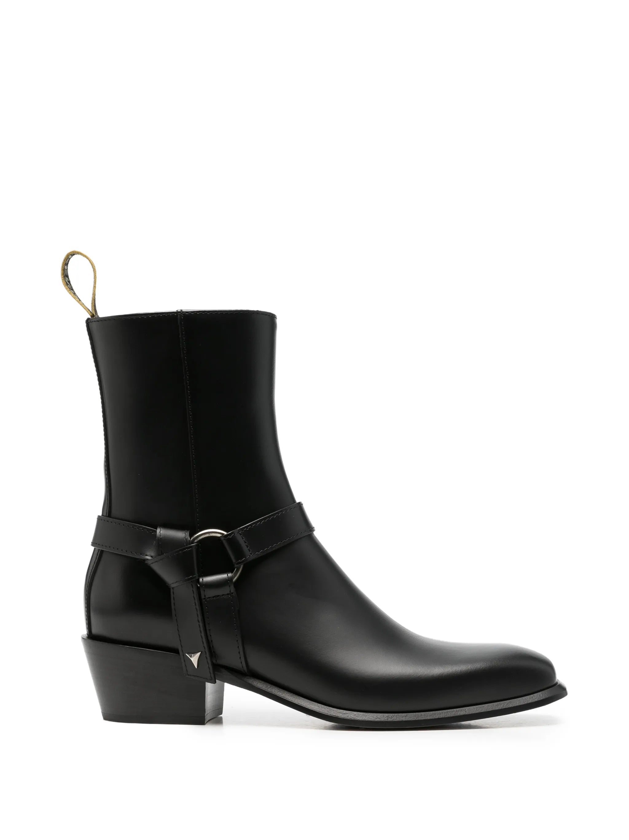 Fendi Fendi Double O Leather Ankle Boots