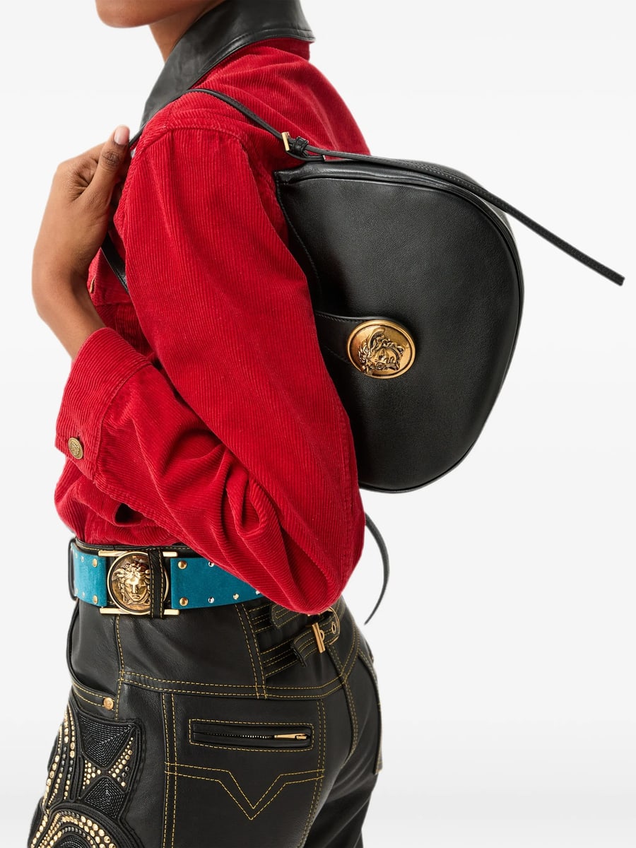 Versace Versace Emblème Nappa Bag, view 3