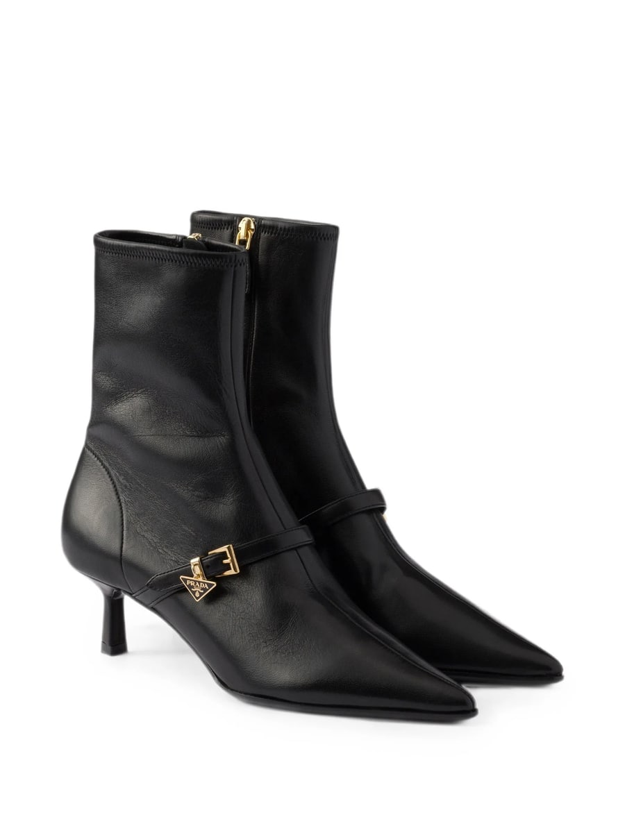 Prada Prada Stretch Nappa Leather Booties, view 4
