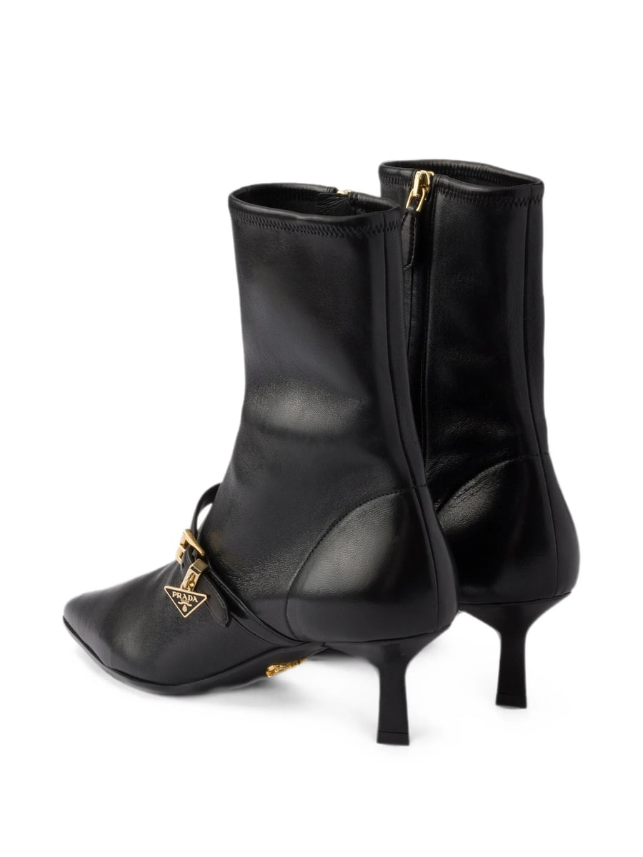 Prada Prada Stretch Nappa Leather Booties, view 5