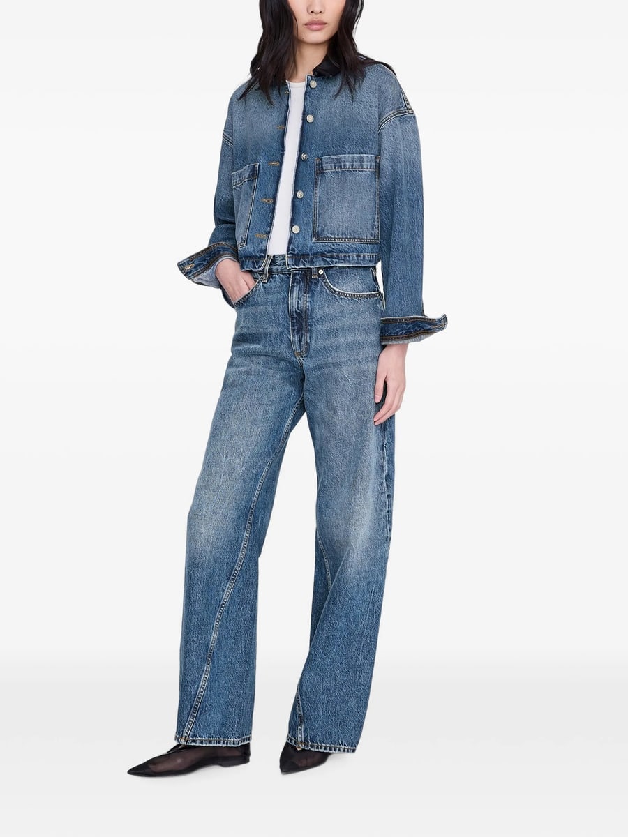 Anine Bing Anine Bing Yuma Jacket - Cabana Blue, view 3