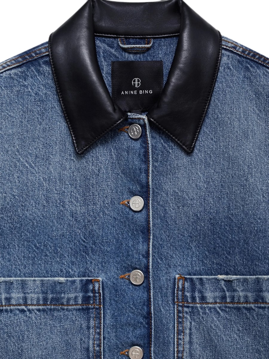 Anine Bing Anine Bing Yuma Jacket - Cabana Blue, view 5