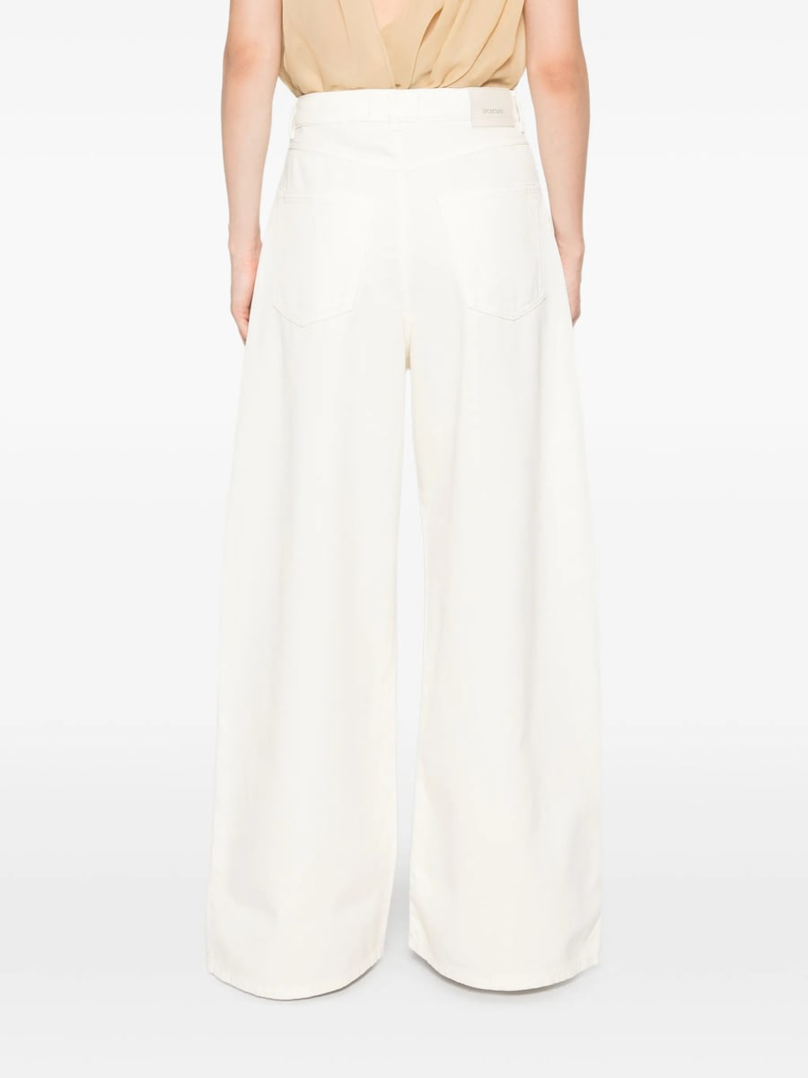 Sportmax Sportmax Logo-patch Wide-leg Jeans, view 5