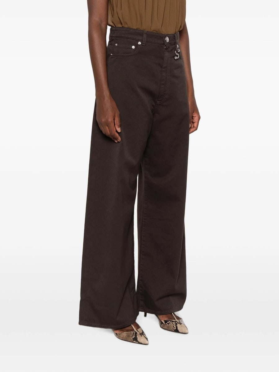 Sportmax Sportmax S-detail Wide-leg Jeans, view 4