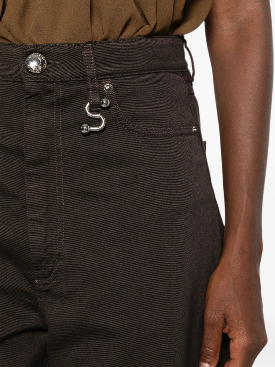 Sportmax Sportmax S-detail Wide-leg Jeans, view 5