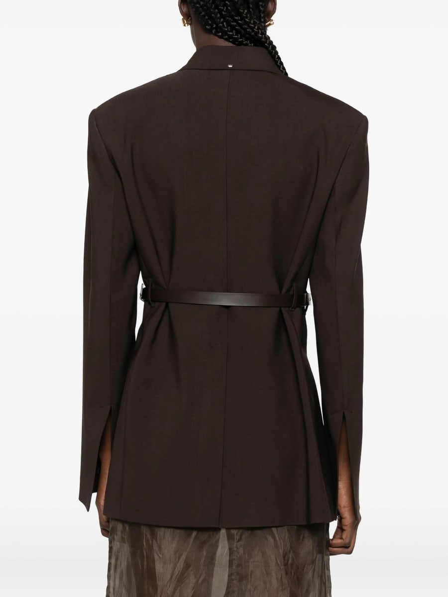Sportmax Sportmax Belted Wrap-design Blazer, view 3