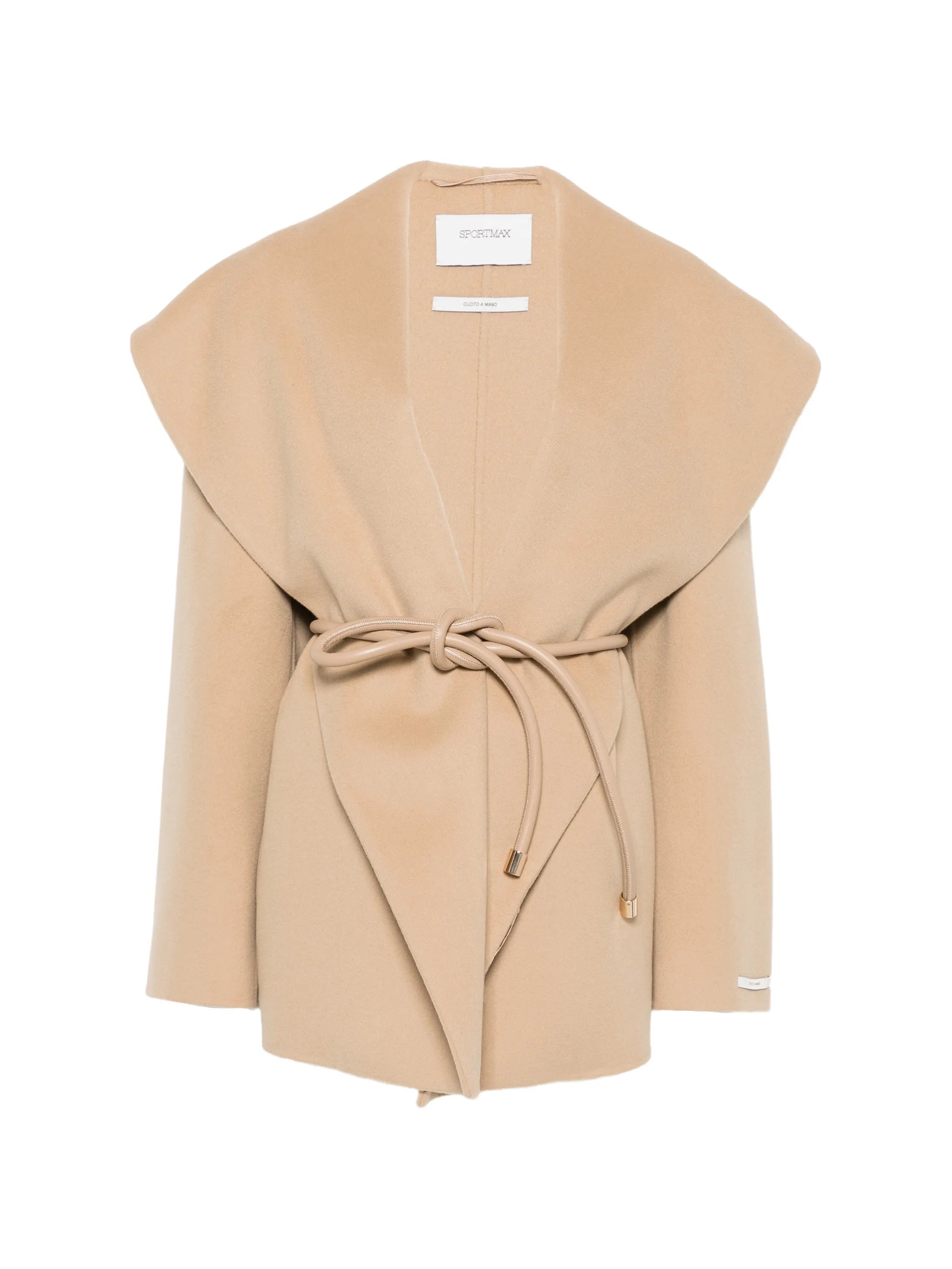 Sportmax Sportmax Pure-wool Double-fabric Jacket - Camel