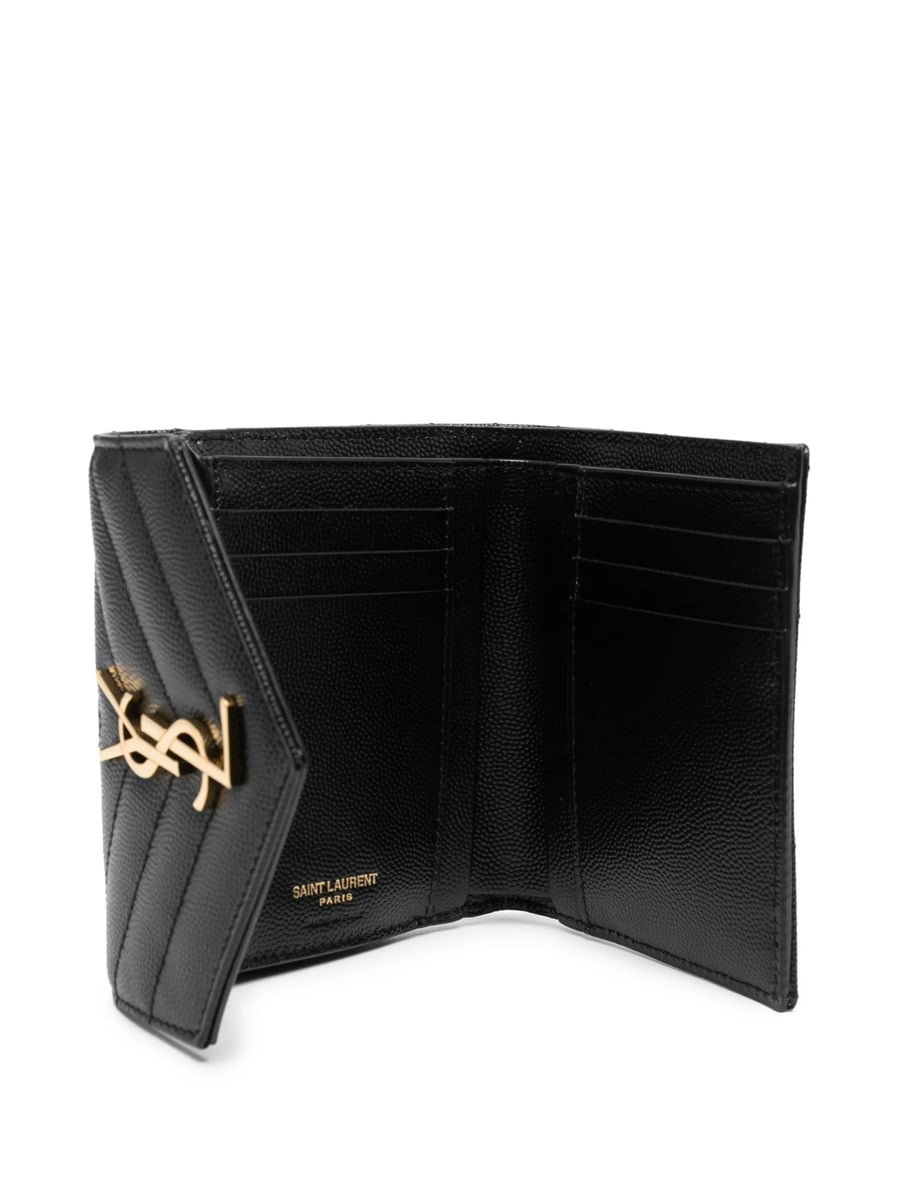 Saint Laurent Saint Laurent Monogram Compact Tri-fold Wallet, view 2