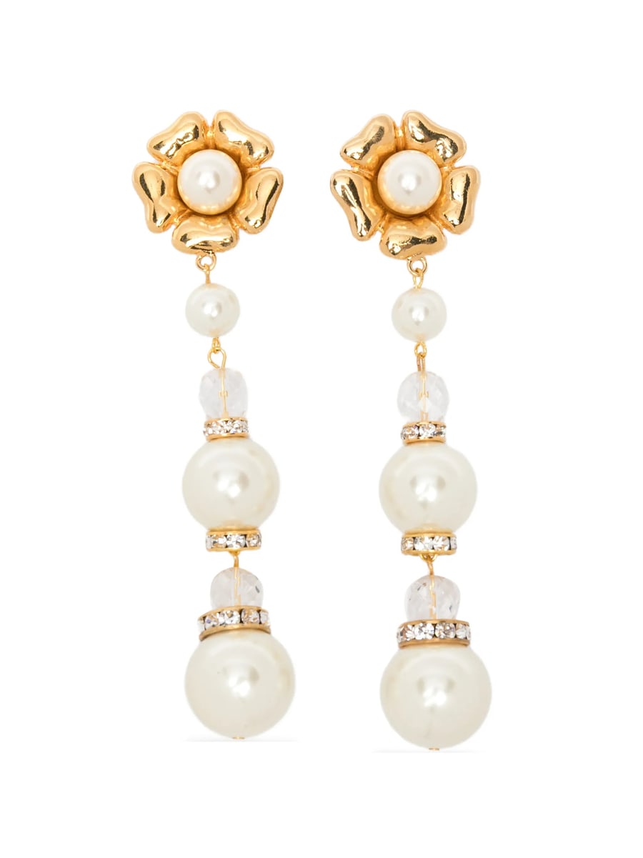 Alessandra Rich Alessandra Rich Faux-pearl Drop Earrings