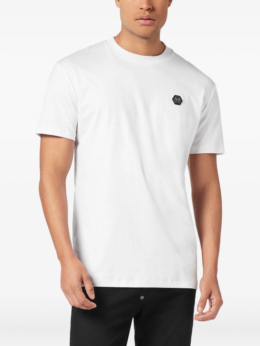 Philipp Plein Philipp Plein Logo-patch T-shirt, view 2