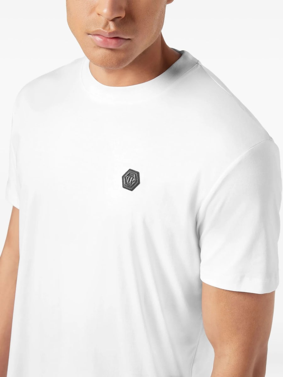 Philipp Plein Philipp Plein Logo-patch T-shirt, view 4