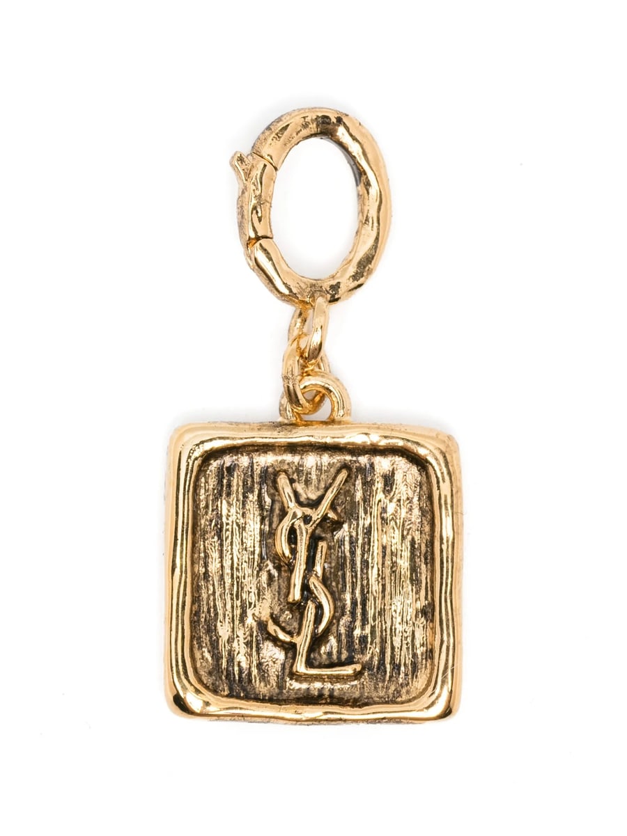 Saint Laurent Saint Laurent Logo-plaque Square Charm