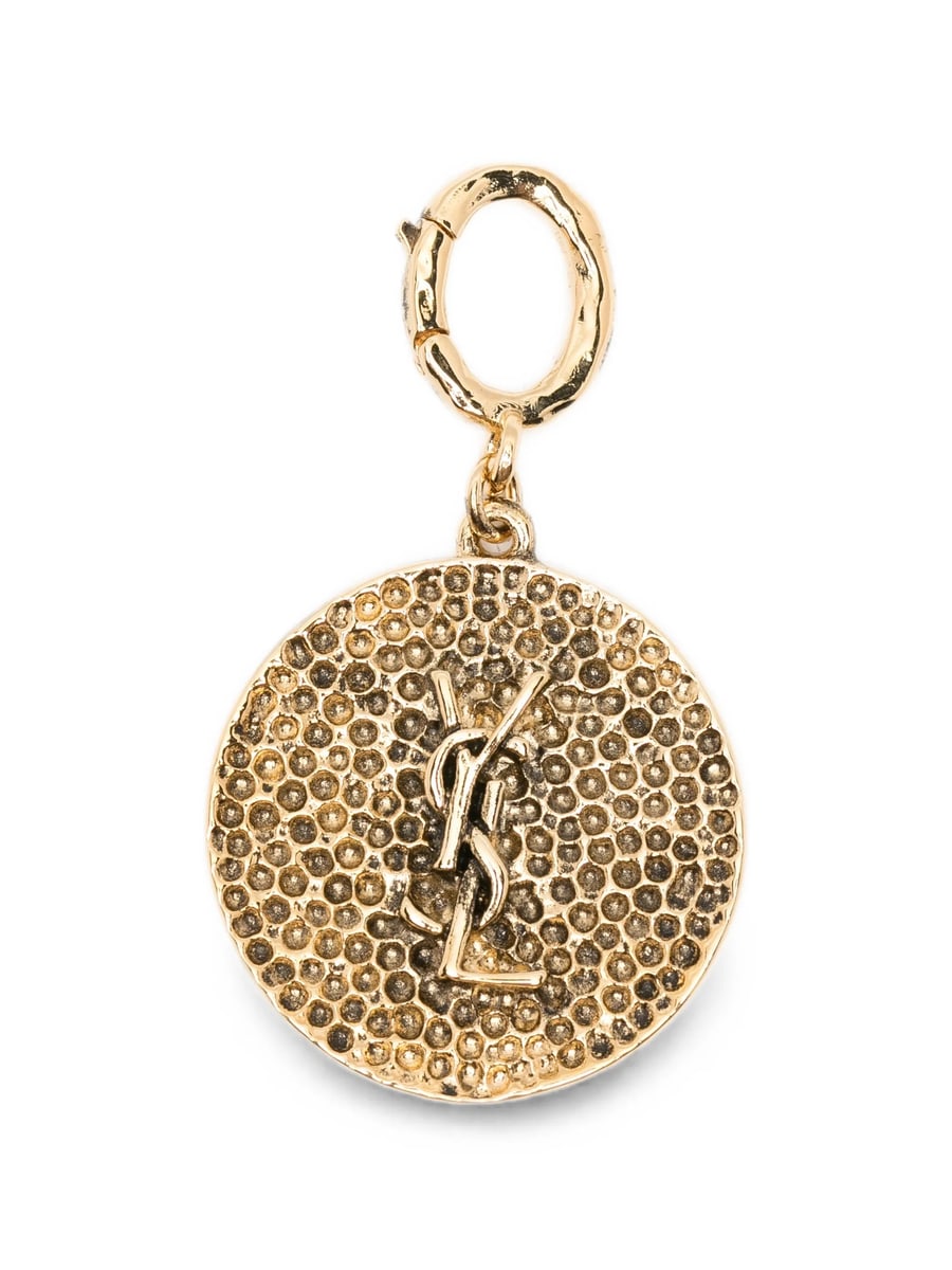 Saint Laurent Saint Laurent Cassandre Hammered-effect Charm