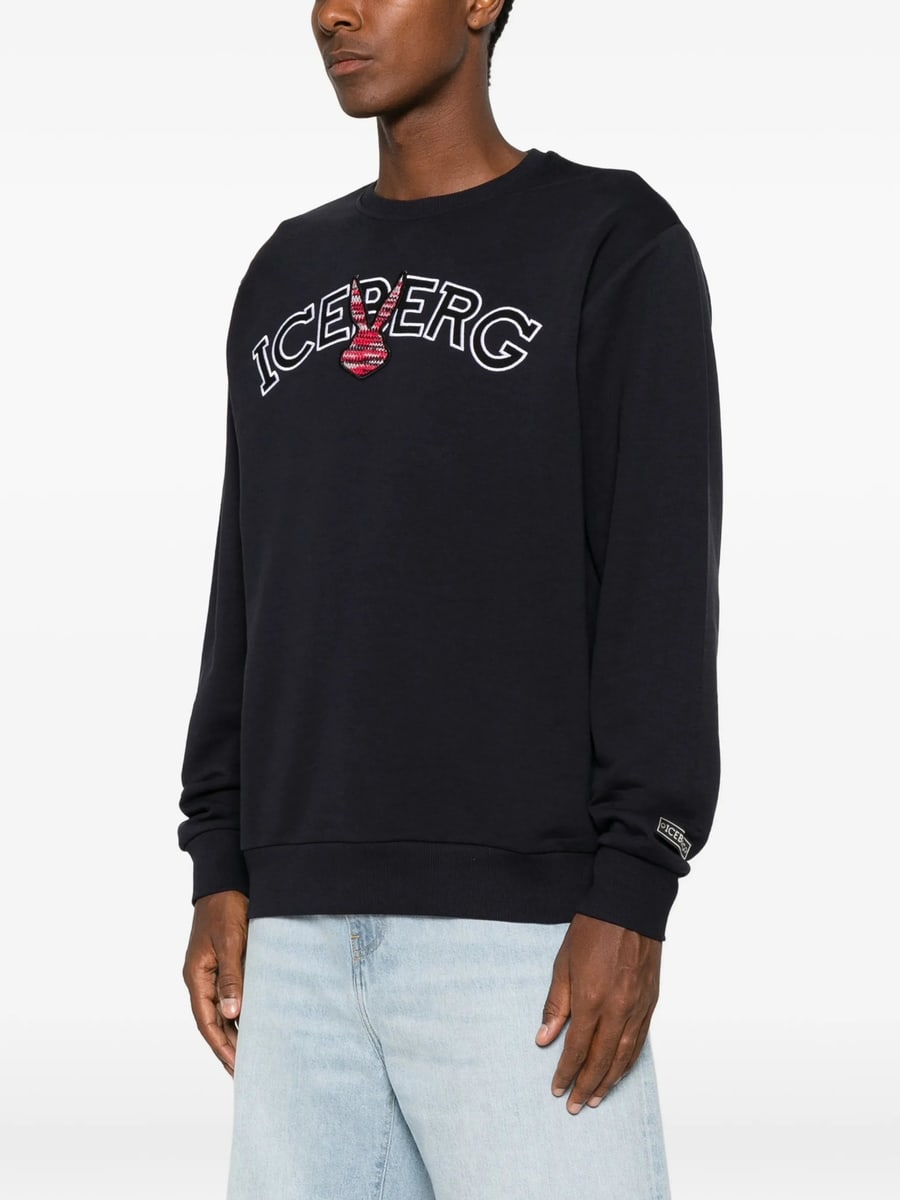 Iceberg Iceberg Logo-embroidered Sweatshirt, view 3