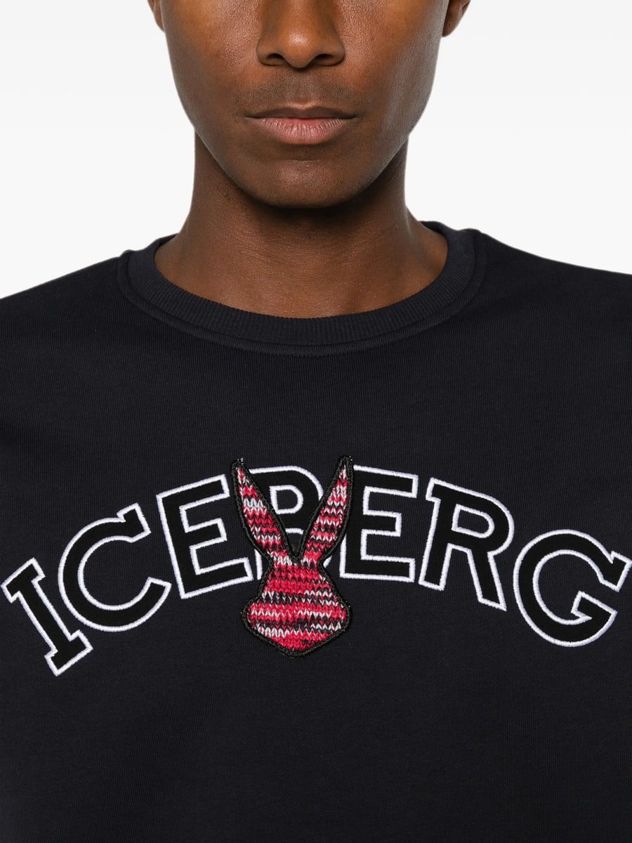 Iceberg Iceberg Logo-embroidered Sweatshirt, view 4