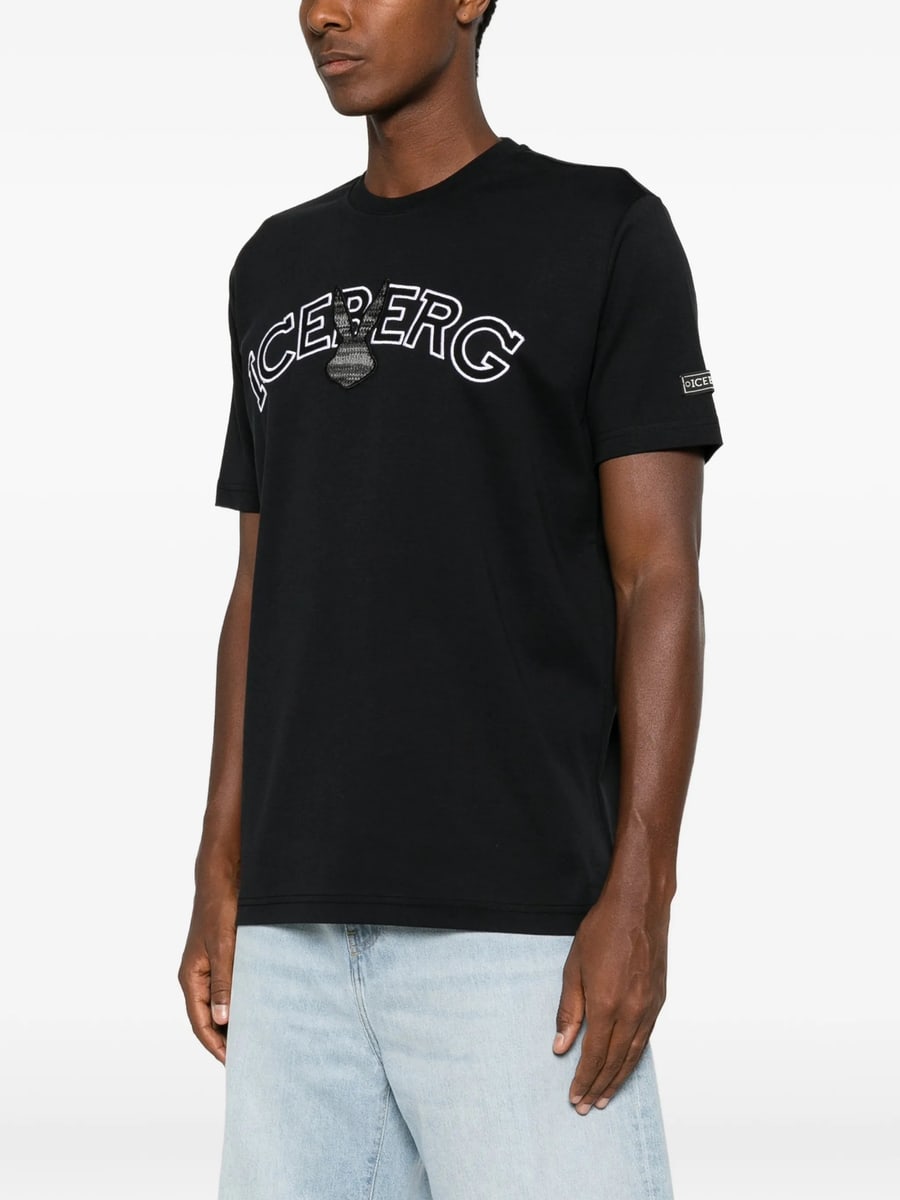 Iceberg Iceberg Logo-patch T-shirt, view 3