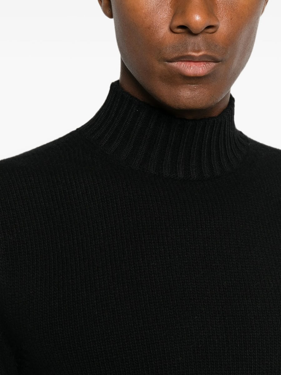 Fedeli Fedeli Ribbed-knit High-neck Knit, view 4