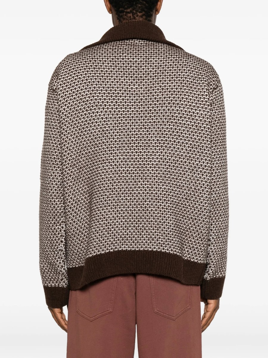 MM6 Maison Margiela Mm6 Maison Margiela Patchwork Quarter-zip Knit, view 3