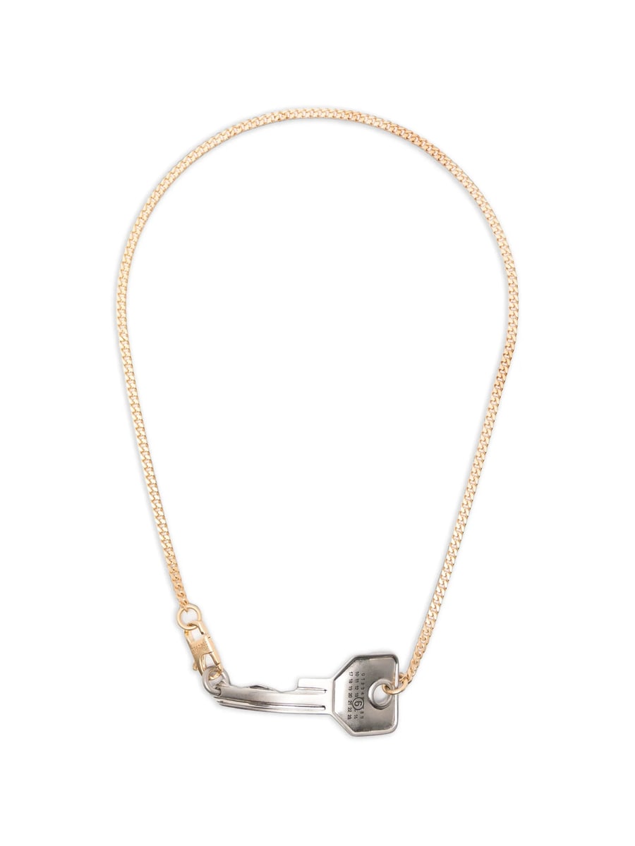 MM6 Maison Margiela Mm6 Maison Margiela Key-pendant Curb-chain Necklace